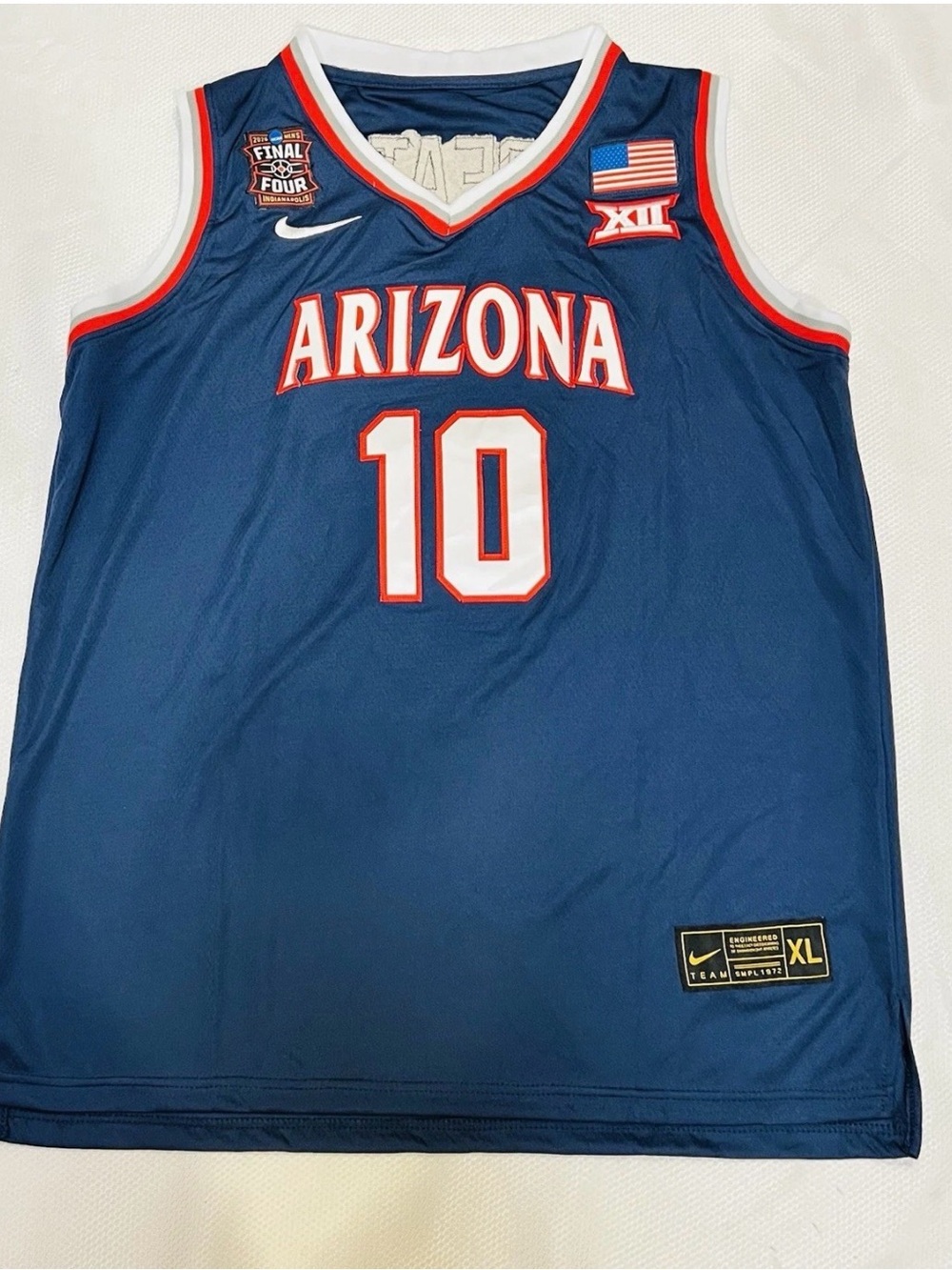 Nike Arizona Wildcats #10 Blue Basketball Jersey brand new, size XL